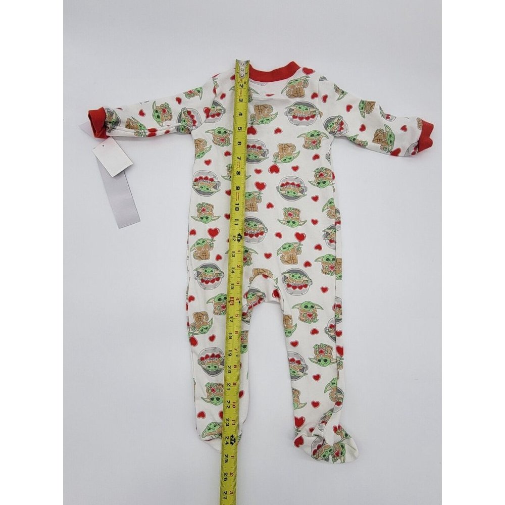 Star Wars Mandalorian Baby Yoda Unisex Blanket Sleeper Size 6-9 Months New - Picture 6 of 6